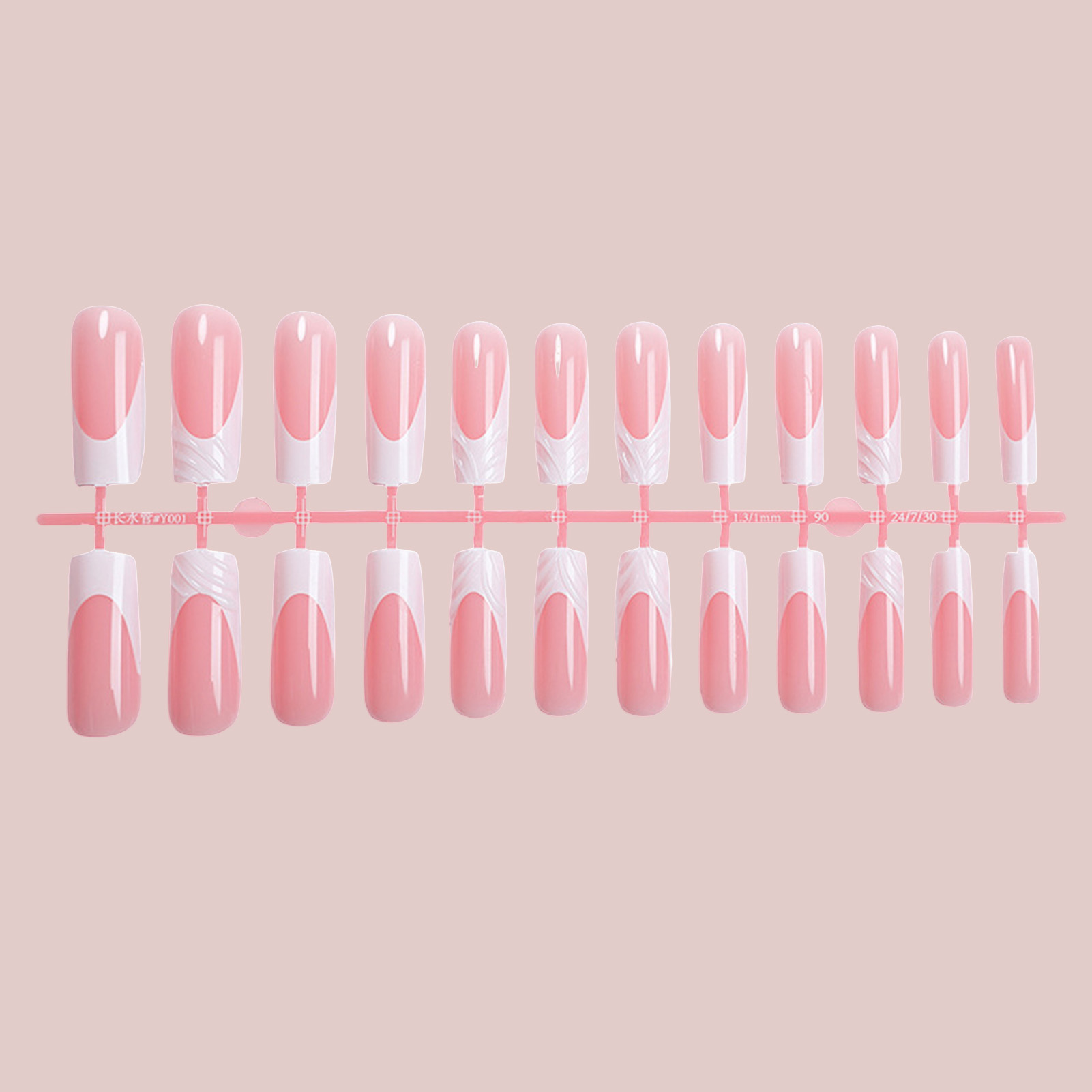 24Pcs Long Square Head Nails S - Drip Tip Resin ulasan dan harga