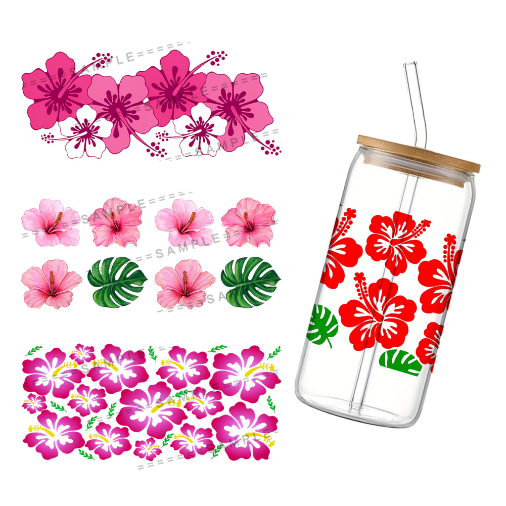 11x24cm Hibiscus Syriacus UV D - Rdta Tank Glass ulasan dan harga