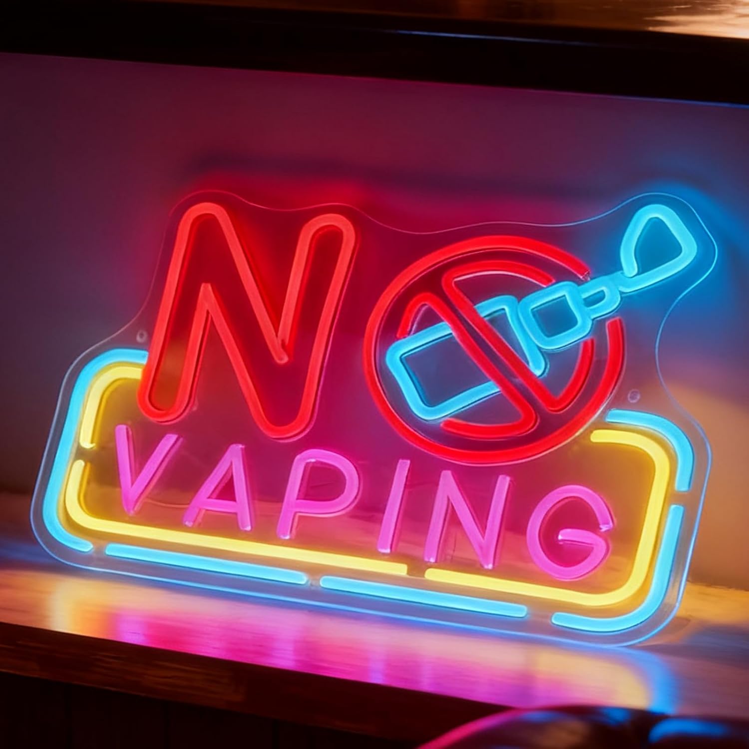 No Vaping LED Neon Sign USB Po - Vaping Shop ulasan dan harga