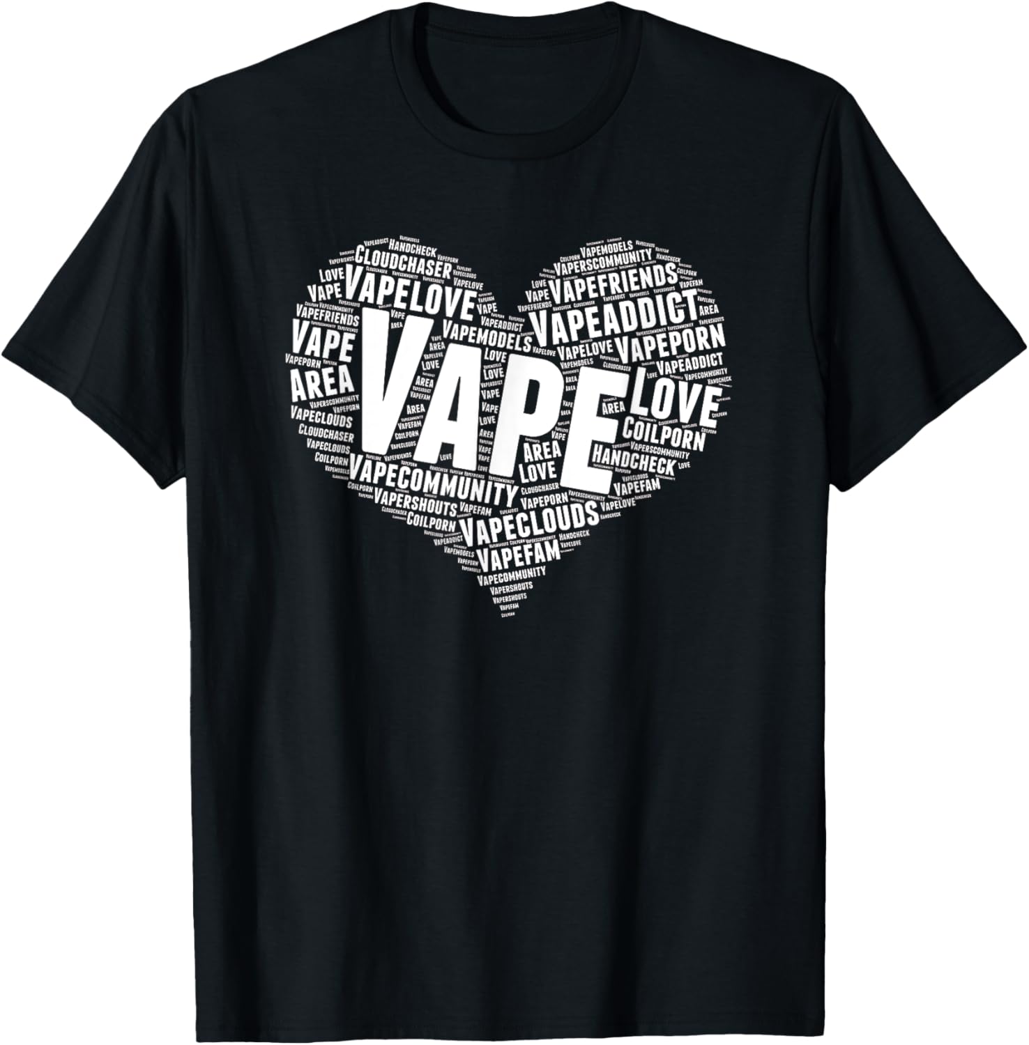 Vape Heart Word Cloud Graphic  - Vaping Shop ulasan dan harga